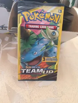 Pokemon Sun & Moon Team Up Booster Pack 3 Cards Venusaur Celebi factory seal - Image 5