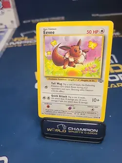 Pokemon Eevee TCG Jungle Edition Unlimited Card 51/64 Regular LP - Image 1