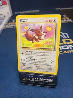 Pokemon Eevee TCG Jungle Edition Unlimited Card 51/64 Regular LP - Image 2