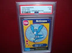 1999 Burger King Pokemon Articuno UnPerforated card # 144 Psa 7 Nm - Image 1