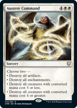 MTG Austere Command - Foil, Commander Legends, Lightly Played, English - Image 1