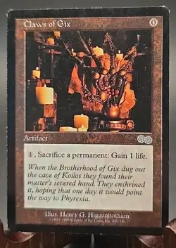 Claws of Gix Urza's Saga MTG Regular Moderately Played - Image 1