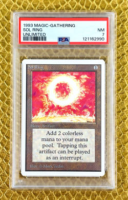 1993 MTG Magic the Gathering Unlimited Sol Ring - PSA 7 NM - Image 1