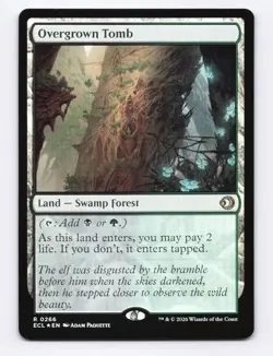 Overgrown Tomb (Foil) 0266 (R) MTG Lorwyn Eclipsed (ECL) - Image 1