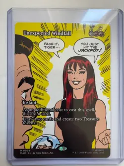 Unexpected Windfall #0029 Borderless Non-Foil Spider Man Magic The Gathering NM - Image 1