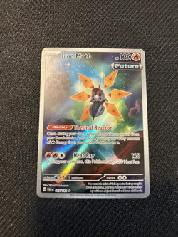 Iron Moth 187/182 Sv04: Paradox Rift Pokemon TCG Illustration Rare Holo Card - Image 1