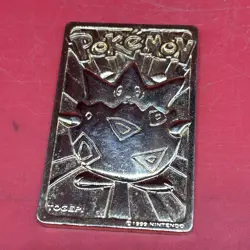 Pokemon 1999 Vintage 24K Gold Plated Togepi Card Burger King Limited Edition #z - Image 1