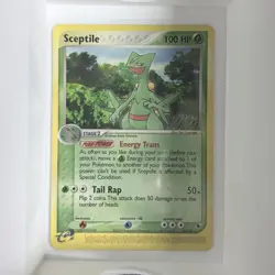 Pokemon TCG Sceptile Rare 100 HP EX Ruby & Sapphire 20/109 Regular Card - Image 1