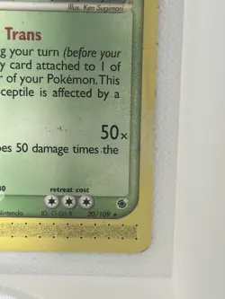 Pokemon TCG Sceptile Rare 100 HP EX Ruby & Sapphire 20/109 Regular Card - Image 5