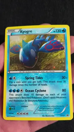 Pokemon TCG Kyogre Black Star Promos Holo Card XY51/211 - Image 2