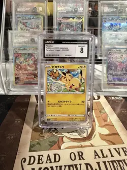⚡⚡ CGC 8 Pikachu 024/098 Paradigm Trigger s12 Pokemon Card - Image 1