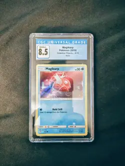Pokemon Magikarp CGC Graded 8.5 2019 Detective Pikachu Card 8/18 Holo - Image 2