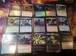 MTG Magic The Gathering Teenage Mutant Ninja Turtles 15 CARD LOT & HOLOS/Rares - Image 1