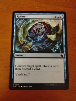 MTG Refute - Foundations - 0048 Counter Spell - Image 1