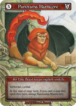 Panorama Manticore Foil - Beta NM - Sorcery: Contested Realm - Image 1
