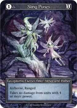 Sling Pixies Foil - Beta NM - Sorcery: Contested Realm - Image 1