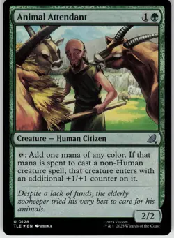 MTG Animal Attendant Foil NM Avatar: The Last Airbender: Eternal-Legal Magic 128 - Image 1