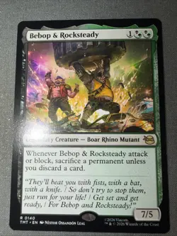 Bebop And Rocksteady 140 MTG Teenage Mutant Ninja Turtles Regular Rare - Image 2