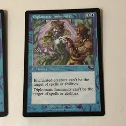 Diplomatic Immunity X2 Mercadian Masques Ex/ NM Condition see pics front/back - Image 3
