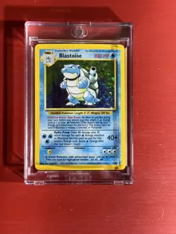 BLASTOISE Pokemon BASE SET Holo Rare Card #2 002/102 WOTC 1999 TCG [HP] - Image 1