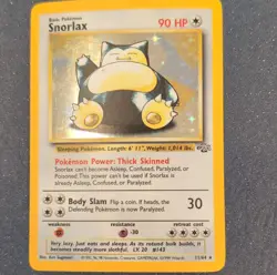 Pokemon Snorlax Jungle Basic Holo Rare Pokemon TCG Card #11/64 90 HP - Image 1