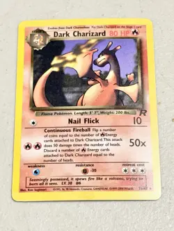Dark Charizard 21/82 Team Rocket Non-Holo Rare Pokemon Card - Light Play - Image 1