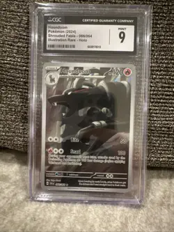 Pokemon TCG Shrouded Fable Houndoom Illustration Rare Holo Card 066/64 CGC 9 - Image 1