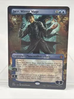 Jace, Mirror Mage Borderless Showcase Zendikar Rising MTG ZNR - Image 1