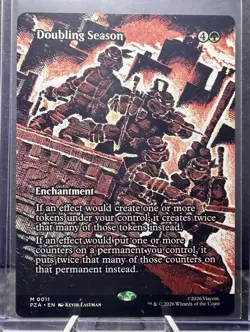 Doubling Season (0011) Borderless, TMNT Ninja Turtles PZA, Magic MTG- NM! - Image 1