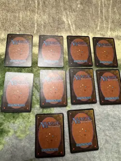 Mtg Alpha Complete Basic Land Set Island Mountain Plains Swamp Forest Art - Image 2