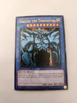 Yu-Gi-Oh! TCG Egyptian God Cards Obelisk, Ra, Slifer Limited Edition Ultra Rare - Image 2