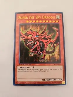 Yu-Gi-Oh! TCG Egyptian God Cards Obelisk, Ra, Slifer Limited Edition Ultra Rare - Image 3