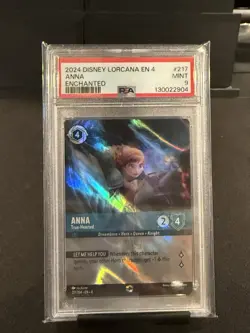 2024 DISNEY LORCANA EN 4-URSULA'S RETURN ENCHANTED ANNA - TRUE-HEARTED PSA 9 - Image 1