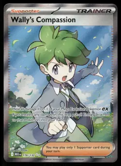 Pokemon Cards Wally's Compassion 176/132 Mega Evolution Ultra Rare NM - Image 1