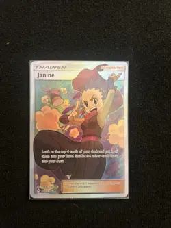 Pokemon Janine Unbroken Bonds Trainer Full Art Ultra Rare Card 210/214 - Image 1