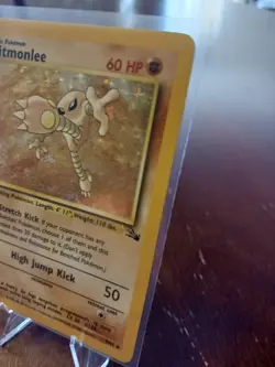 Hitmonlee 7/62 Fossil Set Holo Pokemon Card | Near MINT. Never played - Image 2