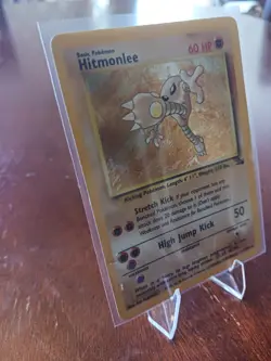 Hitmonlee 7/62 Fossil Set Holo Pokemon Card | Near MINT. Never played - Image 3