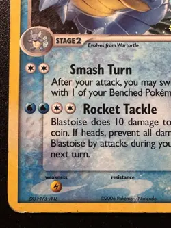 Blastoise 1/17 POP Series 3 Promo Pokemon Card Holo Foil Rare Swirl HP - Image 5