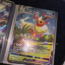 Pokemon TCG Flareon VMAX Promo Jumbo Card SWSH180 - Image 1