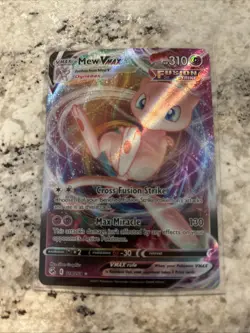 Pokemon TCG Fusion Strike Ultra Rare Holo Card Mew VMAX 114/264 SWSH08 - Image 1