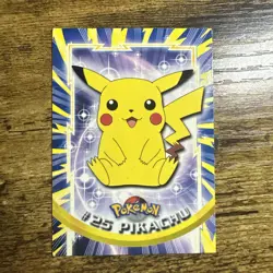 Pikachu #25 | Topps TV Animation Series | Non Holo Pokemon Card MP - Image 1