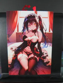 Kuromi Tokisaki Date a Live Custom Art Card NM Anime Sexy Waifu CCG Collectible - Image 1
