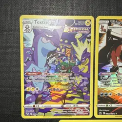 Pokemon TCG Fusion Strike Toxtricity Thievul Passimian Holo 3-Card Lot - Image 2