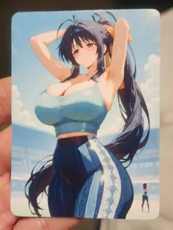 Akeno - High School DxD - Goddess - DIY - Full Art - Glossy - Photo Art Card - Image 1
