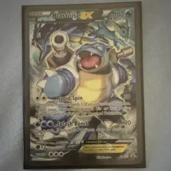 Pokemon Blastoise EX Promo Holo XY122 180 HP Rapid Spin Splash Bomb Card - Image 2