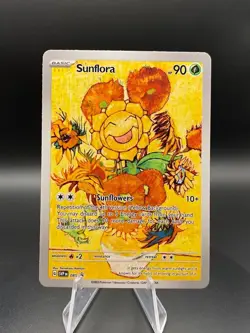 Pokemon Van Gogh Sunflora Full Art Display Piece *CUSTOM CARD* - Image 1