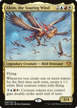 Akim, the Soaring Wind FOIL - Commander 2020 (C20) - (Near Mint NM) - Image 1