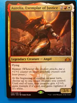 MTG 1x Aurelia, Exemplar of Justice 153 Guilds of Ravnica Magic Gathering x1 NM - Image 1