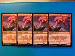 MTG 4x Thunderbreak Regent # 162 Dragons of Tarkir Magic the Gathering x4 LP - Image 1