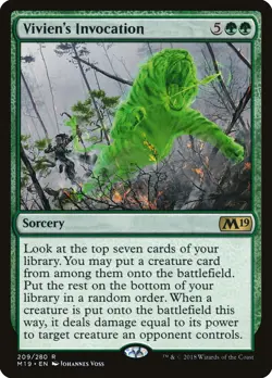 MTG Vivien's Invocation ** Core Set 2019 ** English - Image 1